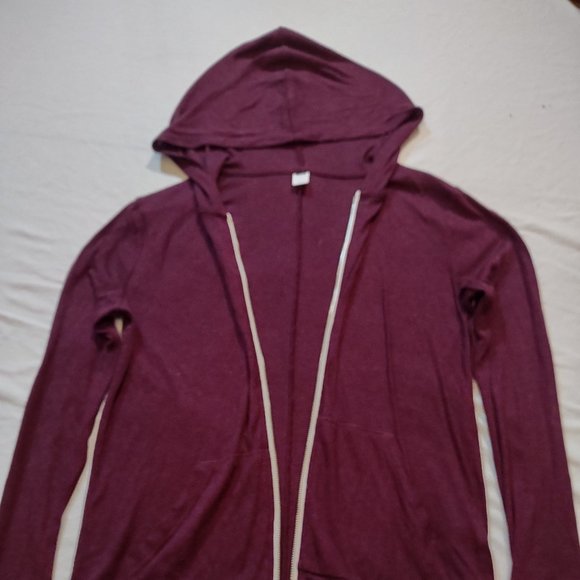 OLD NAVY winter wine maroon colored light weight hoodie size SP - Picture 1 of 7